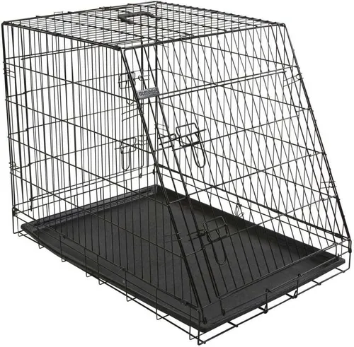 Kerbl Gittertransportbox 81368 - Hundeboxen: Stabile Gitterbox mit zwei Türen, ideal für Reisen und Ausstellungen, bietet Hunden Geborgenheit und ist platzsparend zusammenklappbar.
