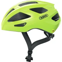 ABUS Rennradhelm Macator MIPS - Sicherer Einsteigerhelm für Damen und Herren mit Schirm, Größe S - Gelb - Fahrradhelme - ABUS Macator MIPS bietet optimalen Schutz durch innovative Technologie und ist ideal für Zopfträger. Leicht, gut belüftet und komfortabel für Alltag und Training.