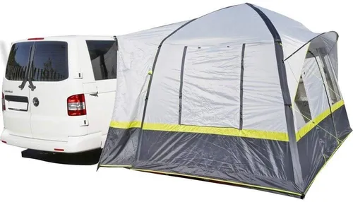 BRUNNER aufblasbares Zelt Trouper für 4 Personen - Caravan-Zubehör mit eingenähtem Zeltboden und 5 Panoramafenstern, ideal für komfortable Camping-Ausflüge.
