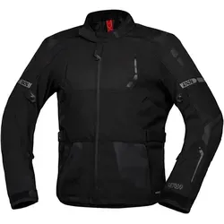 IXS Lennox-ST+ Motorrad Textiljacke, schwarz, Größe S - Hochwertige Tourenjacke aus elastischem X-Stretch Material für optimalen Tragekomfort. Mit 5 Taschen, atmungsaktivem Netzfutter und verstellbaren Armabschlüssen ideal für jede Fahrt.