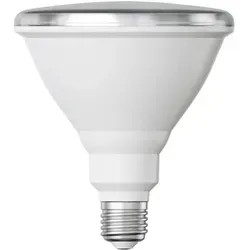 ledscom.de E27 LED Leuchtmittel, PAR38 kurzer Hals, warmweiß (2700 K), 15,7 W, 1152lm, 42°, Reflektorspiegel (silber)