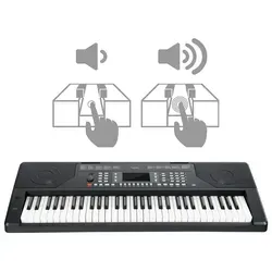 FunKey 61 Edition Touch Schwarz - 61-Tasten Keyboard mit Touch Response, LCD Display und 300 Sounds & Rhythmen, ideal für kreative Musiker und Einsteiger mit umfassenden Lernfunktionen.