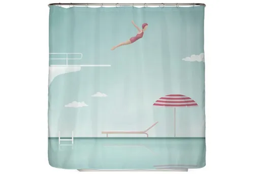 Arteneur Duschvorhang 180 cm - Anti-Schimmel & Waschbar - Duschvorhang aus recyceltem Polyester, 180 cm breit, mit beschichtetem, anti-schimmel Saum. Ideal für ein hygienisches Bad, waschbar bei 40°C.
