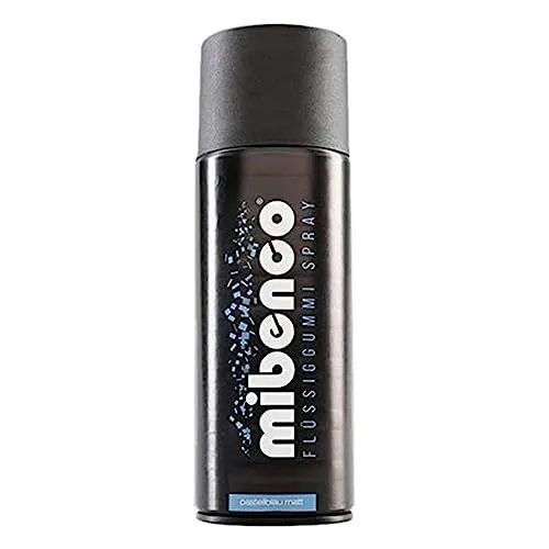 mibenco 71425024 Flüssiggummi Spray/Sprühfolie, Pastellblau Matt, 400 ml -Schutz für Oberflächen und zum Felgen lackieren