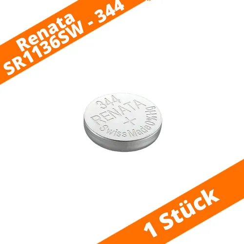 Renata 344 Uhrenbatterie SR1136SW 1,55 V SR42 105mAh Knopfzelle Neu 1 x
