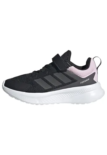 adidas Unisex Kinder Fortarun 4.0 Schuhe, Core Black/Grey Six/Clear Pink, 28 EU - Bequeme Kinder-Schuhe mit regulärer Passform, ideal für aktive Tage. Die Cloudfoam-Zwischensohle sorgt für angenehmen Tragekomfort.