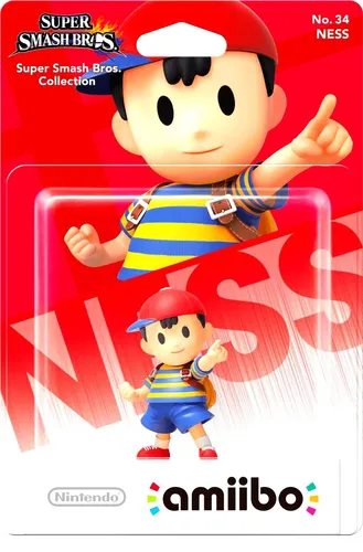 Amiibo Smash - Ness - Gaming-Zubehör mit interaktivem NFC-Chip, ermöglicht das Freischalten exklusiver Inhalte in vielen Nintendo-Spielen.