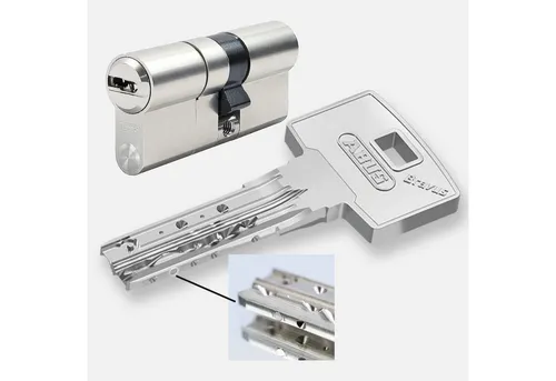 ABUS Bravus 3500 MX Magnet Doppelzylinder - Hochsicherer Doppelzylinder mit technischem Kopierschutz und Pickingschutz, ideal für Türen, individuell anpassbare Längen und mit 4 Wendeschlüsseln.