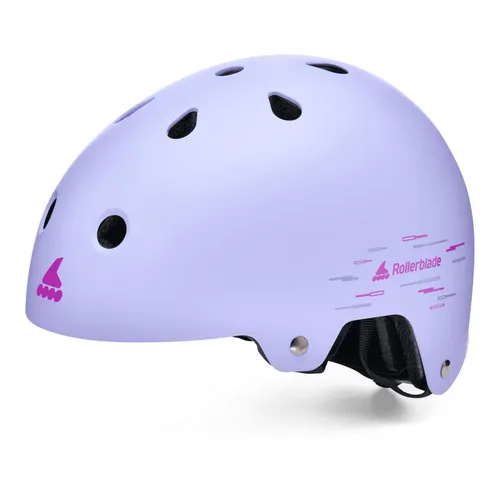 Rollerblade Helm Inline Skates RB Junior/Kinder (CE) lila, Größe M (55-58) - Der Rollerblade JR Helm für Kinder bietet hohen Komfort und Sicherheit mit 11 Belüftungsöffnungen. Das verstellbare System sorgt für einen perfekten Sitz. CE-zertifiziert und ideal für junge Skater.