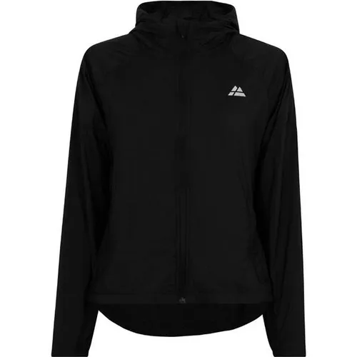 Damen Windbreaker Jacke - Schwarz - 2XL - Leichte, winddichte Damenjacke mit verstellbarer Kapuze und reflektierenden Details. Ideal für Outdoor-Aktivitäten und Sport. Praktische Reißverschlusstaschen für sicheren Stauraum.
