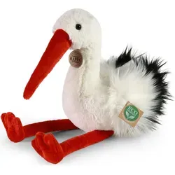 RAPPA Plüsch-Storch 39 cm - ECO-FRIENDLY Kuscheltier - Kuscheltiere: Charmanter Plüschstorch aus hochwertigem, umweltfreundlichem Material mit Füllung aus recycelten PET-Flaschen - perfekt für Kinder und Sammler!