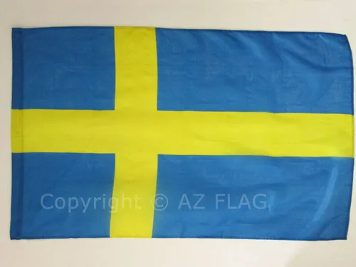 FLAGGE SCHWEDEN 150x90cm - SCHWEDISCHE FAHNE 90 x 150 cm scheide für Mast - flag