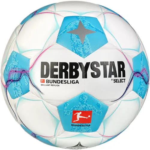 Derbystar Bundesliga Brillant Replica v24 - Freizeitball - Hochwertiger Freizeitball aus langlebigem Material, ideal für Freizeitspieler und Fußballenthusiasten.