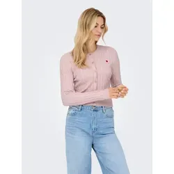 ONLY Strickjacke ONLKATIA LS CABLE BUTTON CARDIGAN CC KNT lila XL (42) - Modische Strickjacke in Burnished Lilac, ideal für jeden Anlass. Pflegeleicht und aus einem hochwertigen Materialmix, bietet sie optimalen Tragekomfort und einen stilvollen Look.