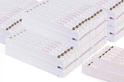 Metrie 2m Zollstock Block 72 – Langlebig und Präzise - Präziser 2m Zollstock aus Buchenholz, ideal für Handwerksbetriebe. Robuste Polyamid-Gelenke sorgen für Langlebigkeit und einfache Handhabung. Verfügbar in praktischen Vorteilspackungen.