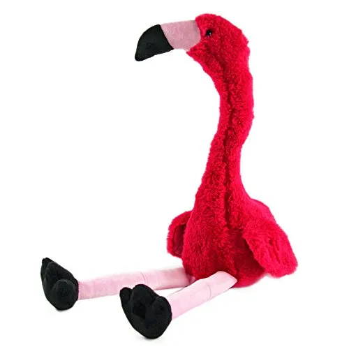 Kögler Kuscheltier Labertier Flamingo PEET - Kuscheltiere, spricht alles nach und wackelt, ideal für Kinder ab 3 Jahren und sorgt für lustige Unterhaltung.