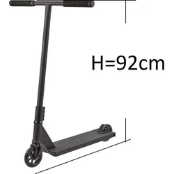 Native Stem Stunt-Scooter H=92cm L schwarz - Roller/Kickboards für junge Street-Rider, robustes Design aus 4130 Chromoly-Stahl, ideal für präzise Tricks und geschmeidige Slides.