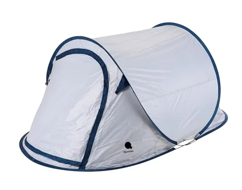 Spetebo Wurfzelt XXL Pop Up - 3 Personen - Campingzelt für 3 Personen, mit schneller Aufstellfunktion und Moskitonetz. Ideal für Trekking und Outdoor-Aktivitäten.