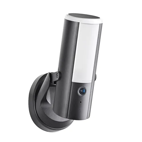 Indexa App-Lichtkamera 4MP WLAN/LAN ACL15 - Wetterfeste 4MP Überwachungskamera mit Farbaufnahmen bei Dunkelheit und App-Steuerung für einfache Überwachung von außen. Ideal für Sicherheit und Deko-Beleuchtung.
