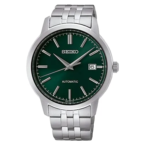 Seiko Herren Analog Automatik Uhr SRPH89K1 - Edelstahl-Gehäuse, robust und edel im silberfarbenen Glanz