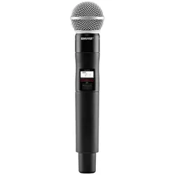 Shure QLXD2/SM58 S50 - Drahtloser UHF Handsender mit SM58 Kapsel, bietet abhörsichere 24bit/48 KHz Audioübertragung und 120 dB Dynamikumfang – ideal für professionelle Live-Performances.