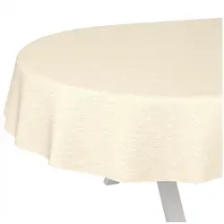 ANRO Wachstuchtischdecke Oval 140x200cm in Grün - Wasserabweisende und pflegeleichte Tischdecke für Innen und Außen. Ideal für Gartenpartys oder Camping. Strapazierfähig und rutschfest für sicheren Halt.