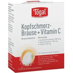 Togal Kopfschmerz-Brause+Vitamin C