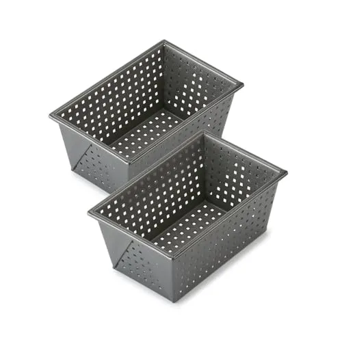 Betty Bossi Brotbackform Knusper im 2er Set - Brotbackkastenformen mit gelochter Struktur für 2 knusprige Brote, Antihaft-Beschichtung für einfaches Entformen und perfekte Rinde.