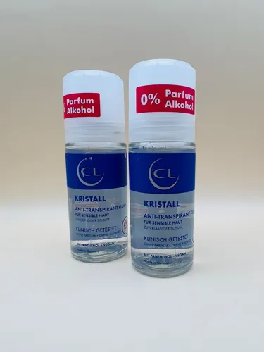 2X CL Deo Kristall Antitranspirant Mineral Fluid extra sensitive 50 ml *NEU*