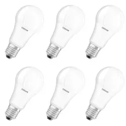 Osram LED STAR CLASSIC A 100 FR LED-Lampe - Energiesparlampe mit 14W und 1521lm, bietet sofort helles, kaltweißes Licht ohne Aufwärmzeit und ist aus 40% recyceltem Kunststoff gefertigt.