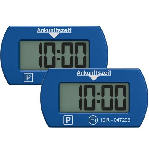 Needit 2X Elektronische Parkscheibe Park Mini I Automatische Parkscheibe - Parkscheiben: Vollautomatische Parkzeiterkennung für stressfreies Parken. Extra kompakt, mit 2 Displays und einfacher Montage in weniger als 2 Minuten.