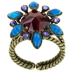 KONPLOTT Fingerring KONPLOTT Ring Alien Anemone multi antik Messing