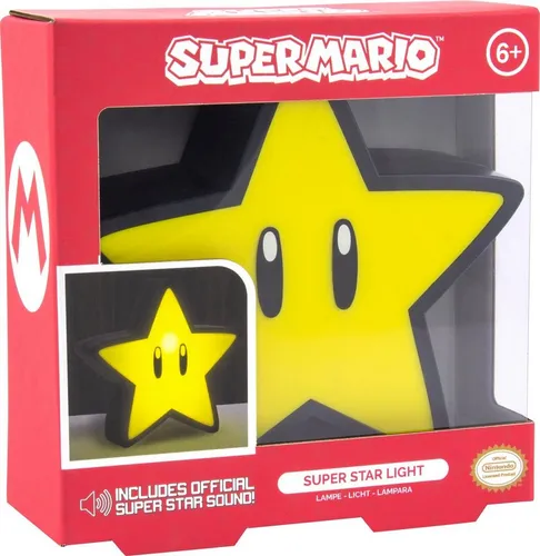 Paladone Dekolicht Super Mario Super Star Leuchte mit Sound, LED fest integriert
