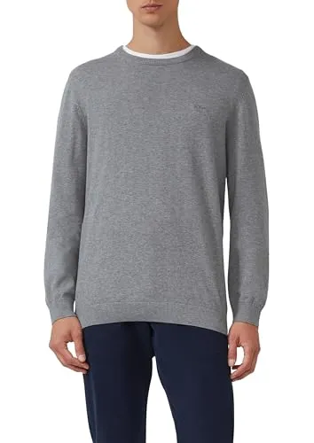 s.Oliver Herren Pullover 2143173 grau XXL - Stylischer Crew Neck Pullover mit Regular Fit, ideal für lässige Looks. Hergestellt aus hochwertigen Materialien für optimalen Tragekomfort.