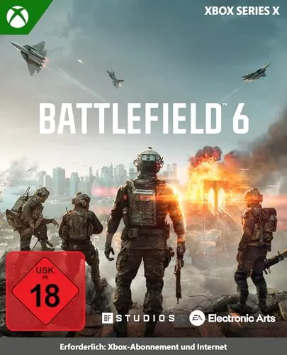 Battlefield 6 - Vorbestellung für Xbox Series X - Action & Abenteuer Spiel von Electronic Arts, das am 10.10.2025 erscheint. Erlebe packende Multiplayer-Schlachten in atemberaubender Grafik!