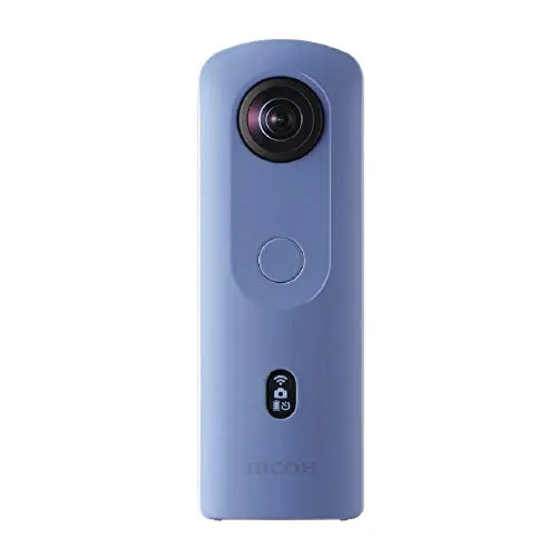 Ricoh Imaging RICOH Theta SC2 BLAU - 360° Kamera mit Bildstabilisierung und Nachtaufnahmen in 4K für beeindruckende Ergebnisse