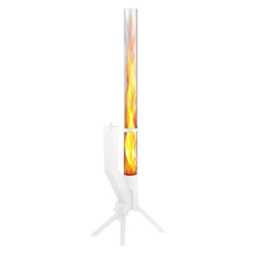 Gardenflare Feuerstelle Feuerrohr Glasrohr 100cm - Ersatzteil für Feuerstellen, hitzebeständig und langlebig – ideal für eine stilvolle Wiederinbetriebnahme deiner Feuersäule.