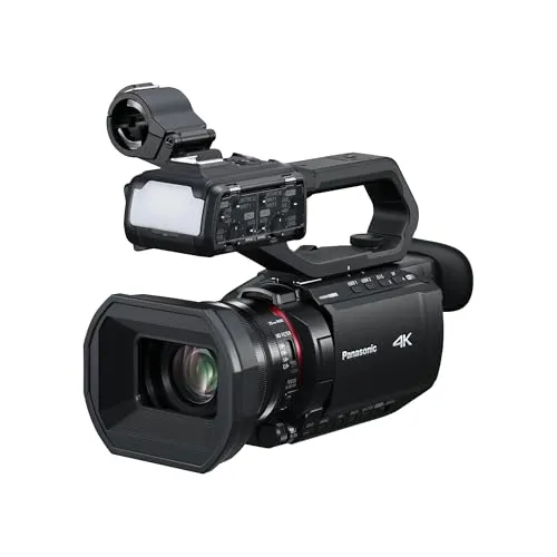 Panasonic AG-CX18EH 4K Professional Camcorder - Leichter 4K Camcorder mit 25mm Weitwinkelobjektiv, 24x Zoom und 5-Achsen-Bildstabilisierung. Ideal für Events, Sport und Vlogging mit umfangreicher Konnektivität und dualen SD-Kartensteckplätzen.
