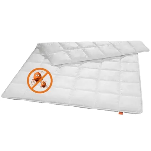 Sleepling Antibakterielle Anti Milben Bettdecke 135 x 200 cm - Bettdecken, antibakteriell und ideal für hygienisch gesunden Schlaf. Die hochwertige Steppdecke mit Sanitized®-Funktion reduziert Hausstaubmilben und sorgt für optimale Wärmeverteilung.