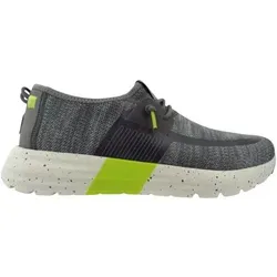 Hey Dude Scirocco Herren Turnschuhe – Leichte Stoffschuhe ohne Schnürsenkel - Bequeme Turnschuhe für Herren in Grau, ideal für Freizeitaktivitäten. Leichtes Design und elastische Schnürsenkel sorgen für hohen Tragekomfort.