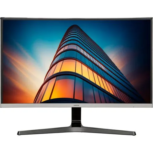 Samsung Essential S3 LS27D392GAUXEN 27 Zoll Curved Monitor - Erleben Sie eindrucksvolle Bildqualität mit dem 68cm (27 Zoll) Curved Monitor. Ideal für Gaming und Multimedia, bietet er ein immersives Seherlebnis in elegantem Design.