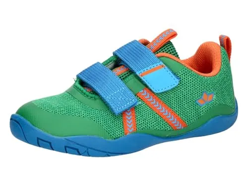Lico Jungen Unisex Kinder Aride V Barfußschuhe - Grün/Blau/Orange, Größe 24 EU - Bequeme Barfußschuhe für Kinder, ideal für spielerische Abenteuer. Flexibles Design unterstützt den natürlichen Laufstil.