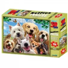Philos 3D Puzzle Kids - 48 Teile - Dog Selfie - Hunde 269426