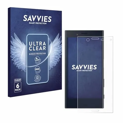 Savvies 6 Stück Schutzfolie für Sony Xperia X Compact Displayschutz-Folie Ultra-Transparent