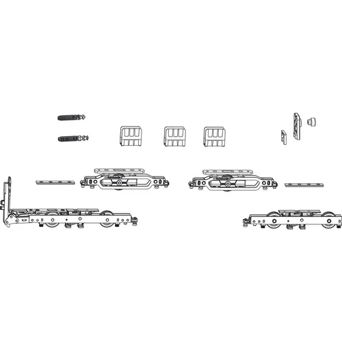 MACO HS Grundkarton Laufwagen 400 kg mit Bürsten - Transportgeräte & Rampen - Robuster Laufwagen aus verzinktem Stahl für Flügelgewichte bis 400 kg, ideal für stabile und langlebige Anwendungen.