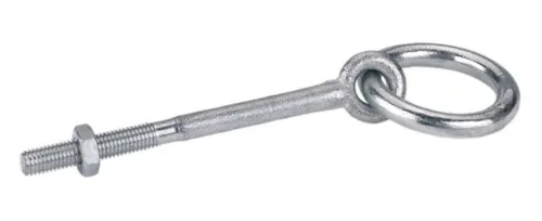 2x Barrenring mit Gewindeschraube / Mutterschraube verzinkt 120 mm Stärke: 10mm