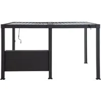 Sunjoy Aluminium Bar für Matterhorn Multi Pergola - Pavillons: Optionales Barregal zur Verbesserung der Funktionalität Ihrer Pergola, ideal für Speisen und Getränke im Freien.