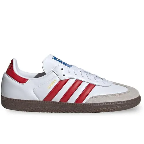 adidas Originals SAMBA OG Sneaker weiß 45 1/3 EU - Sportlicher Sneaker im klassischen Design, ideal für den Alltag. Aus hochwertigem Leder und Synthetik gefertigt, bietet er optimalen Tragekomfort und eine langlebige Gummisohle.