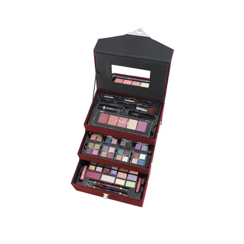 ZMILE COSMETICS Beauty Case Velvety (dark berry) - Veganes Make-up Set für unterwegs, umfangreiche Auswahl an hochwertiger Kosmetik und ideal als Geschenk