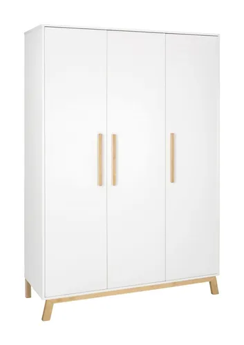 Schardt Schrank Venice 3-türig - Kleiderschrank Venice mit 3 Türen, aus massivem Buche, bietet viel Stauraum durch 2 lange Böden und 3 Regalböden – ideal für stilvolle und funktionale Schlafzimmer.